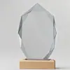 Trofeo de Cristal Creativo Hecho a Medida Decoración de Premio para Reunión Anual Estilo Nórdico Placa de Vidrio Regalo de Empresa Premio Grabado
