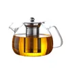 Bule de vidro resistente ao calor e à alta temperatura, espesso, para fogão a fogo aberto, pote para infusão de chá de aço inoxidável, bule de flor para uso doméstico