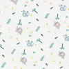 Capa para bolsa de roupas de algodão estampado, malha de algodão classe A para bebês, 300 peças, estampado, dupla face