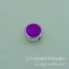 Contas redondas perfuradas com gota de óleo dupla face douradas e prateadas acessórios para pulseira de joias DIY colar atacado
