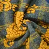 Tejido de Lana Tejido Jacquard de Flor Estéreo 3D Ropa de Otoño e Invierno Chaqueta Cálida Manta Tejido de Felpa Hecho a Mano