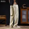 Pantalones Casuales Rectos Lyocell Tencel 2026 Nuevos para Hombre, Marca de Tendencia Primavera, Talla Grande, Gama Alta, Corte Holgado, Estilo Delgado de Verano