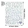 Pegatinas de Letras de 1.5 pulgadas Arena Dorada Brillantes Fiesta de Bodas Festiva Flores Regalos DIY Pegatinas de Letras en Inglés