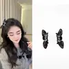Presilha Princesa Coreana Doce com Strass Mini Pequena Pinça de Cabelo Orelhas de Coelho Laço Presilha Lateral Presilha para Cabelo Quebrado