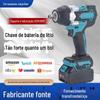 Chave de impacto elétrica de alta potência 800N transfronteiriça conjunto de chaves de lítio multifuncional alto torque reparo automático pistola de ar chave de fenda