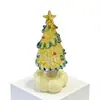 10.5cm Base Giratoria de Cerámica Jingdezhen Adorno de Árbol de Navidad Manualidades de Vidrio Cerámicas Navideñas