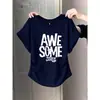Camiseta de Manga Corta Estilo Nuevo 2026 con Mangas Volantes Pequeñas, Hombro Normal, Algodón Puro, Cintura Ajustada, Corte Ajustado, Adelgazante, Top Gris para Mujer, Estilo Coreano, Verano