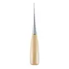 Punzón de cono con mango de madera para zapatos perforados suela de zapato cono DIY ropa de mano perforación de cuero cono de acero inoxidable