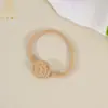 Nuevo accesorio para el cabello infantil transfronterizo europeo y americano, diadema delgada de nailon de color sólido floral simple para bebés y niños pequeños para proteger la fontanela