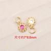Conjunto de Prata S925 Brincos Borboleta de Turmalina Natural Acessórios de Prata Pingente com Furo Pingente Acessórios de Contas para Pulseira DIY