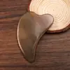 Tabla Gua Sha de Cuerno Natural para Uso en Todo el Cuerpo, Herramienta Facial de Belleza para Eliminación de Arrugas y Lifting, Hoja Gua Sha en Forma de Corazón al por Mayor