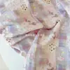 Tela de Gasa de Doble Capa 100% Algodón con Estampado Digital, Pijamas, Ropa de Cama y Accesorios Lindos de Dibujos Animados Estilo Coreano, Estilo Ins, Celebridad de Internet