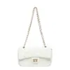 Bolsa feminina transfronteiriça bolsa de corrente com costura matelassê diamante bolsa feminina de design de nicho moderno bolsa de ombro único transversal bolsa quadrada pequena versátil