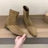 Botines Marrones Ajustados de Punta Fina con Aumento Interno de Altura, Botines Cortos para Mujer, Temporada Otoño e Invierno 2025, Botines de Tobillo Estilo Francés con Forro de Lana, Botas Martin