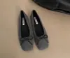Mocasines poco profundos de suela plana y punta cuadrada para mujer, nuevo modelo 2026, zapatos estilo coreano vintage con lazo