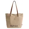 Bolsas de Mujer Transfronterizas 2026 Nuevas Bolsas de Lona de Venta Caliente Bolso de Hombro Versátil Casual de Gran Capacidad Bolso Tote de Moda para Viajar