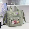 Gatito lindo dulce caricatura bolsa ita transparente estilo japonés moderno estudiante gran capacidad bolso de hombro bolso de mano mochila escolar