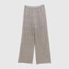 2025 Explosões de Primavera Novo Austrália Seda de Amora Lã Jacquard Vazado Calças de Perna Larga Femininas Elegantes Calças de Tricô Elegantes de Perna Reta