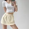 Falda Short Deportiva con Cordón Shorts para Mujer Verano Nuevo Cintura Alta Aspecto Delgado Todo Fósforo Línea A Chica Caliente Falda Pantalón Pecho Pequeño