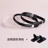 Zapatillas de tacón alto con diamantes brillantes, sandalias para evitar que los zapatos se caigan del pie, cordones de diamante brillante, cordones elásticos fijos para evitar el talón