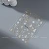Calcomanía para uñas de arte de uñas de diamante de cristal en relieve bronceado Navidad limitado explosión muñeco de nieve lazo árbol de Navidad uñas combinables