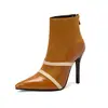 Botines con Correa a Juego de Nuevo Color Botas de Caballero Puntiagudas Botas de Tacón Fino Tallas 40-48 Botas de Comercio Exterior Amazon