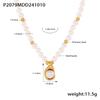 Collar Hecho a Mano con Cuentas Shijia de Lujo Misterioso para Mujer, Acero Titanio Chapado en Oro de 18K, Cadena Dulce para Clavícula, Venta al Por Mayor por Lote