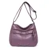 Bolsos para Mujer 2026 Nuevo Estilo Bolso de Hombro de Cuero Suave Gran Capacidad Bolso Cruzado para Señoras de Mediana Edad Bolso de Mamá Moderno Venta al por Mayor