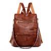 Mochila Retrô Europeia e Americana da Moda Grande Capacidade Casual Splicing Mochila Alça de Ombro Larga Ombro Único Costas Duplas Bolsa de Uso Duplo Comércio Exterior