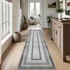 Alfombra minimalista TEMU transfronteriza, pasillo runner de lujo ligero, felpudo de entrada, terciopelo de cristal, resistente a la suciedad y fácil de mantener