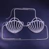 Nuevos accesorios transfronterizos novedosos sujetadores de concha de diamante completo moda europea y americana cadena corporal sexy con diamantes de imitación cadena corporal