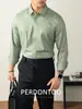 [Lanxess Modal] Camisa Masculina Sem Costura e Que Não Amassa - Pacote com 60 Peças - Primavera e Outono - Elegante para o Trabalho - Manga Longa - Cor Lisa