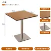 Mesa de Cafeteria Estilo Meio do Século, Mesa Simples para Confeitaria com Quatro Cadeiras, Mesa de Reunião Minimalista Italiana, Cadeira Macia Famosa na Internet