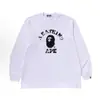Suministro Transfronterizo y Comercio Exterior Mayorista Marca de Moda Camiseta de Manga Larga Cabeza de Mono Camiseta Base Pesada Tiburón 1
