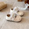 Zapatos de Princesa de Cuero para Niñas Nueva Colección Primavera/Otoño 2026 Suela Suave Antideslizante Zapatos para Bebés Pequeños Cordones con Lazo Zapatos Individuales para Bebés y Niños Pequeños