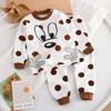Roupas de Algodão Puro de Outono para Crianças, Conjunto de Roupa Íntima Base para Bebês, Roupas de Algodão para Meninas, Uniformes Escolares, Calças de Outono para Bebês, Estilos de Primavera e Outono