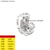 Código de Esquina de Acero Inoxidable Ángulo de Hierro/Soporte para Placa de Estante Soporte en Forma de L Conector Triángulo Pieza de Hierro Soporte de Código de Esquina de Ángulo Recto de 90 Grados