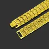 Venda direta da fábrica pulseira masculina quente e dominadora personalidade europeia e americana tendência hip-hop pulseira larga pulseira