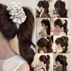 Pinza de Plátano Plegada de Satén para Cola de Caballo Pinza Vertical para Mujer 2026 Nuevo Pinza para el Cabello de Alta Gama Accesorio para el Cabello para la Parte Posterior de la Cabeza para Añadir Volumen Pinza de Garra