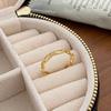 Anillo abierto de doble capa con circonitas de color corazón para niña, estilo francés, para mujer, con índice, moderno y de alta calidad.