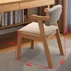 Silla de madera maciza, sillón individual con reposabrazos, respaldo con cojín suave, taburete, silla para conferencia de oficina, mahjong, silla de escritorio