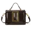 Bolso Bandolera Vintage para Mujer 2026 Nuevo de Moda Estilo Coreano Versátil al Hombro Moda Texturizado Color Sólido Pequeño Cuadrado