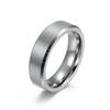 Estilo Simple, Fresco y Neutro, Anillo de Acero de Tungsteno Cepillado Mate, Anillo de Boda y Compromiso Unisex, Joyería de Tungsteno Dorado