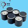 Perilla de aleación de aluminio YRFKNOB, diámetro 10*11 mm, alto, negro completo, con chorro de arena, potenciómetro, semieje, perilla