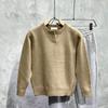 Suéter nuevo retro de moda para hombre, jersey de color sólido, cuello redondo, suave, juvenil, versátil, popular, para llevar debajo