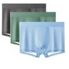 Roupa interior de seda de gelo dos homens boxers sem costura solto verão ultra-fino frio respirável de secagem rápida calças de cintura fabricantes atacado