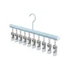 Colgador de Ropa Multifuncional con Múltiples Pinzas para Calcetines, Pinzas Domésticas que No Marcan para Balcón, para Secar Ropa Interior y Calcetines