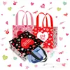 Oferta Especial Wff047 Export Coração Beijo Dia dos Namorados Xoxo Festa de Feriado Presente Bolsa Tote Não Tecida