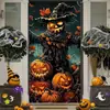 Tela de Fondo Nueva para Halloween Transfronteriza Atmósfera de Gama Alta Cubierta de Puerta Decoración de Puerta Interior Festiva Tela Colgante Personalización del Ancho de la Puerta