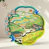 Imán de Nevera Montaña Nariz de Elefante Guilin Pegatina Magnética de Ventana de Madera 3D Souvenir de Viaje de Guangxi En Stock Guilin Hecho a Medida